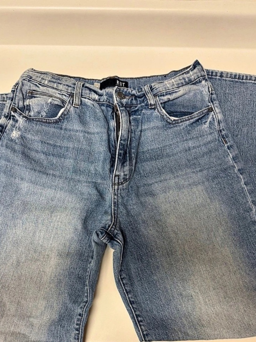 KUT Denim Boyfriend Shorts in Blue